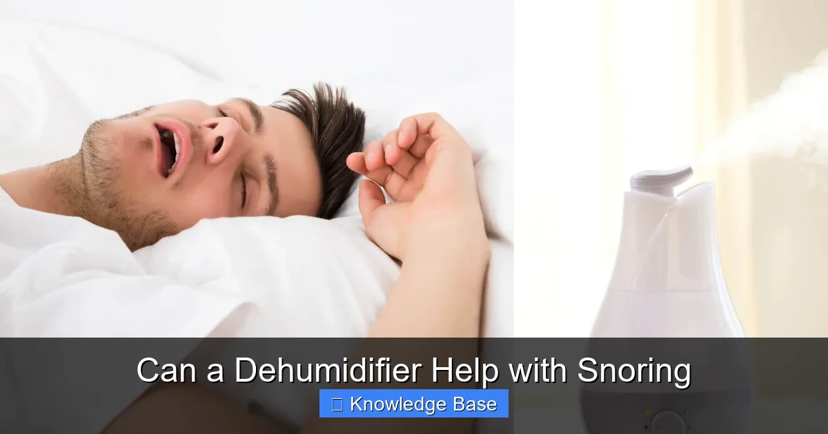 Can a Dehumidifier Help with Snoring
