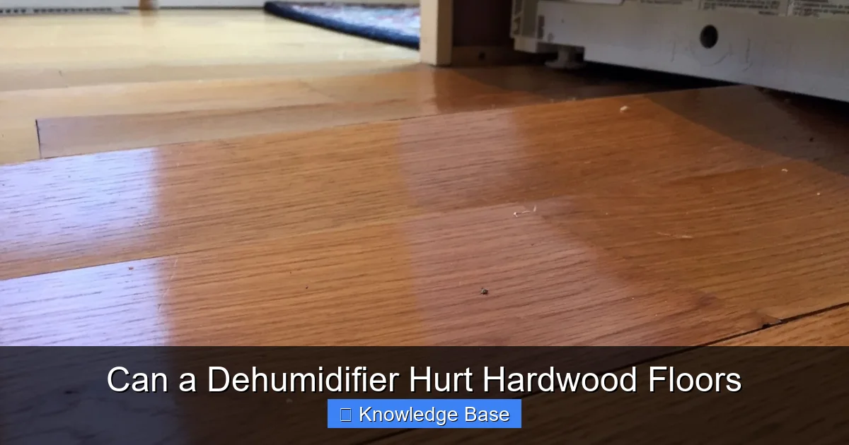 Can a Dehumidifier Hurt Hardwood Floors