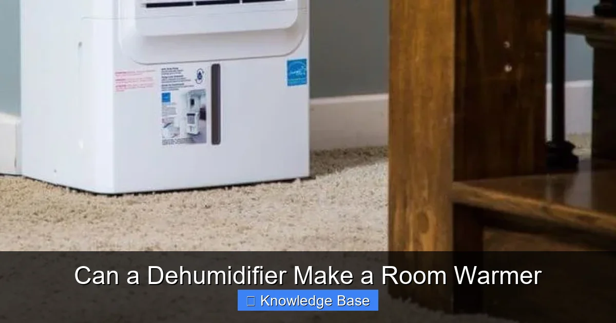 Can a Dehumidifier Make a Room Warmer