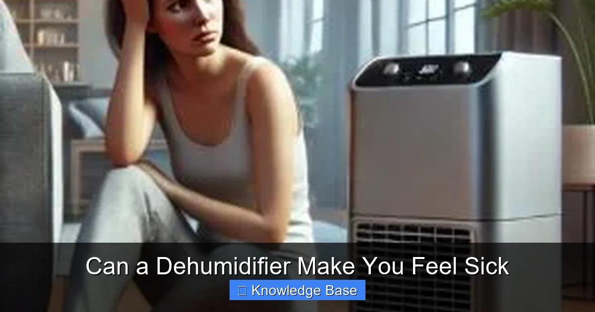 Can a Dehumidifier Make You Feel Sick