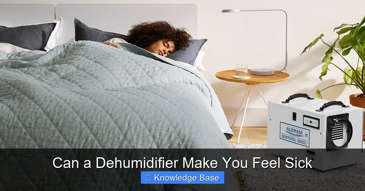 Can a Dehumidifier Make You Feel Sick