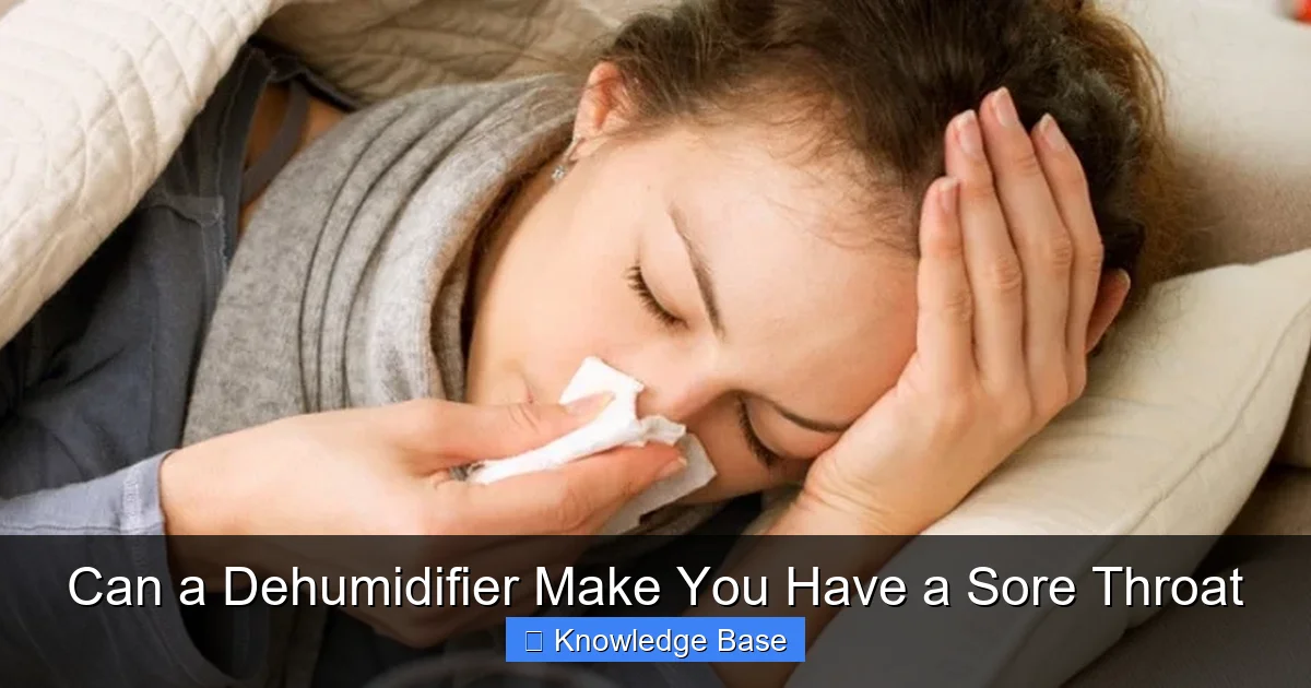 Can a Dehumidifier Make You Have a Sore Throat