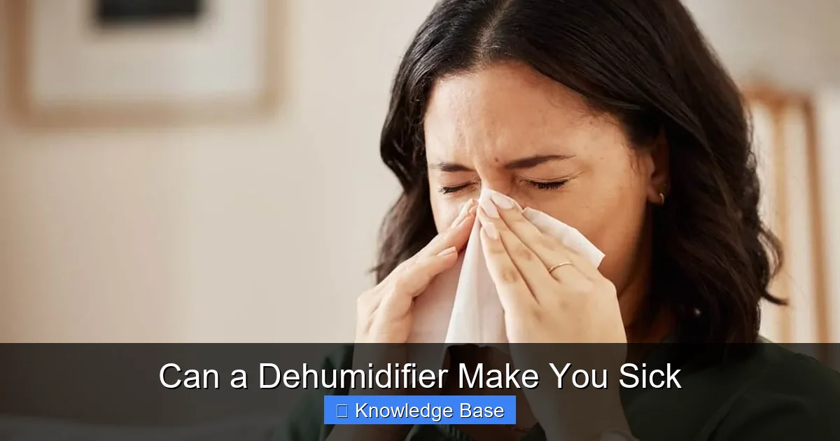 Can a Dehumidifier Make You Sick