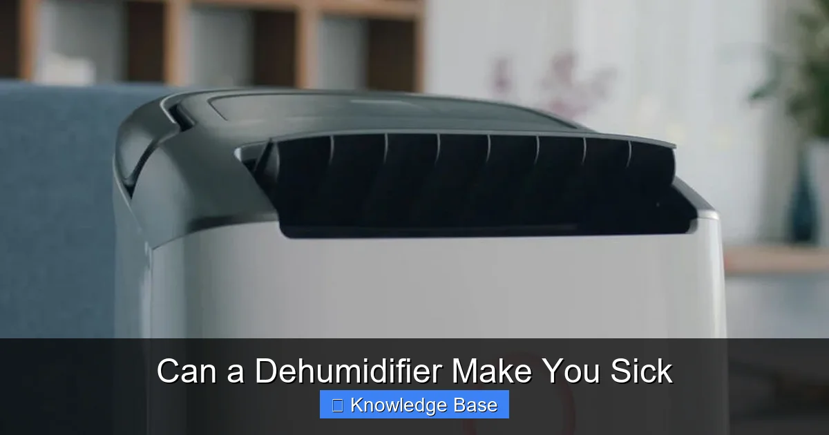 Can a Dehumidifier Make You Sick