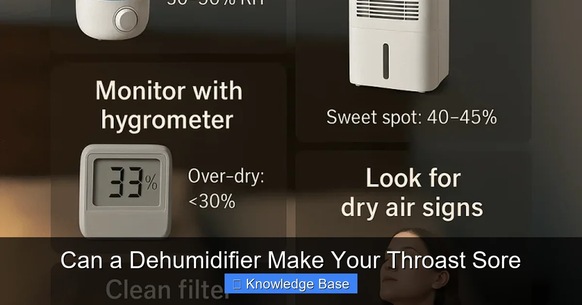 Can a Dehumidifier Make Your Throast Sore