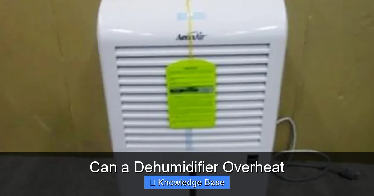 Can a Dehumidifier Overheat