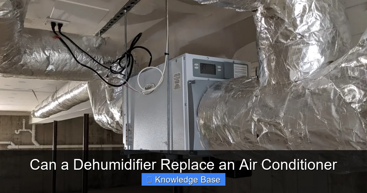 Can a Dehumidifier Replace an Air Conditioner