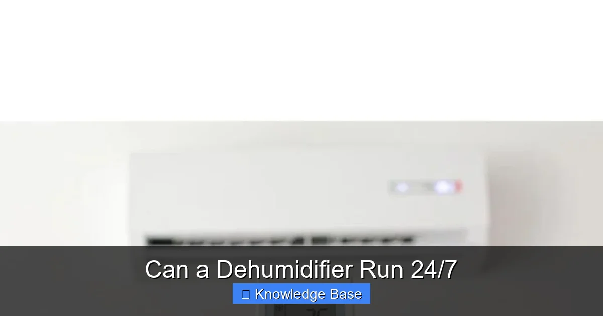 Can a Dehumidifier Run 24/7