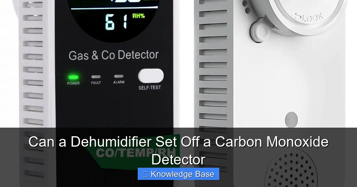 Can a Dehumidifier Set Off a Carbon Monoxide Detector