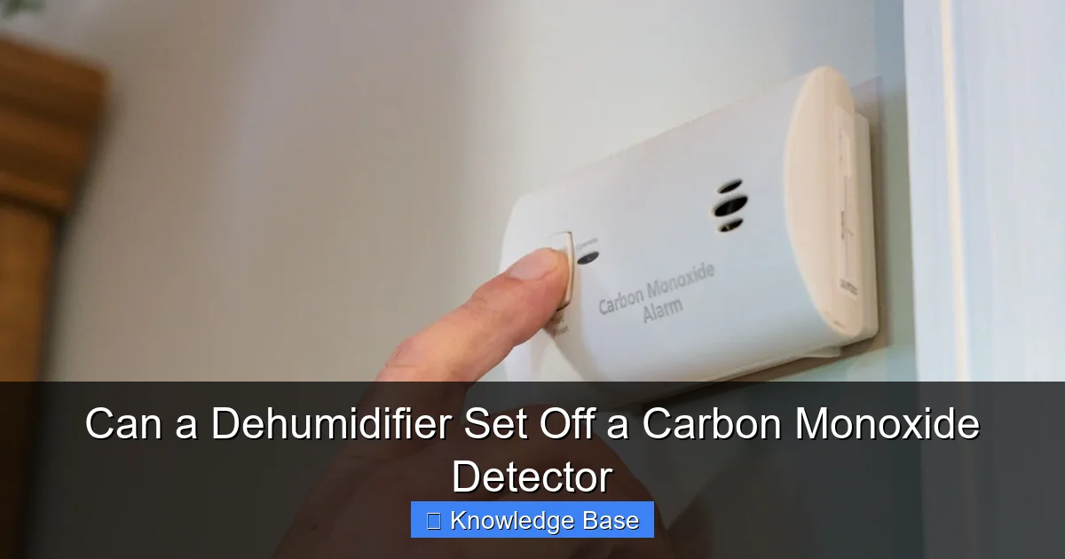 Can a Dehumidifier Set Off a Carbon Monoxide Detector