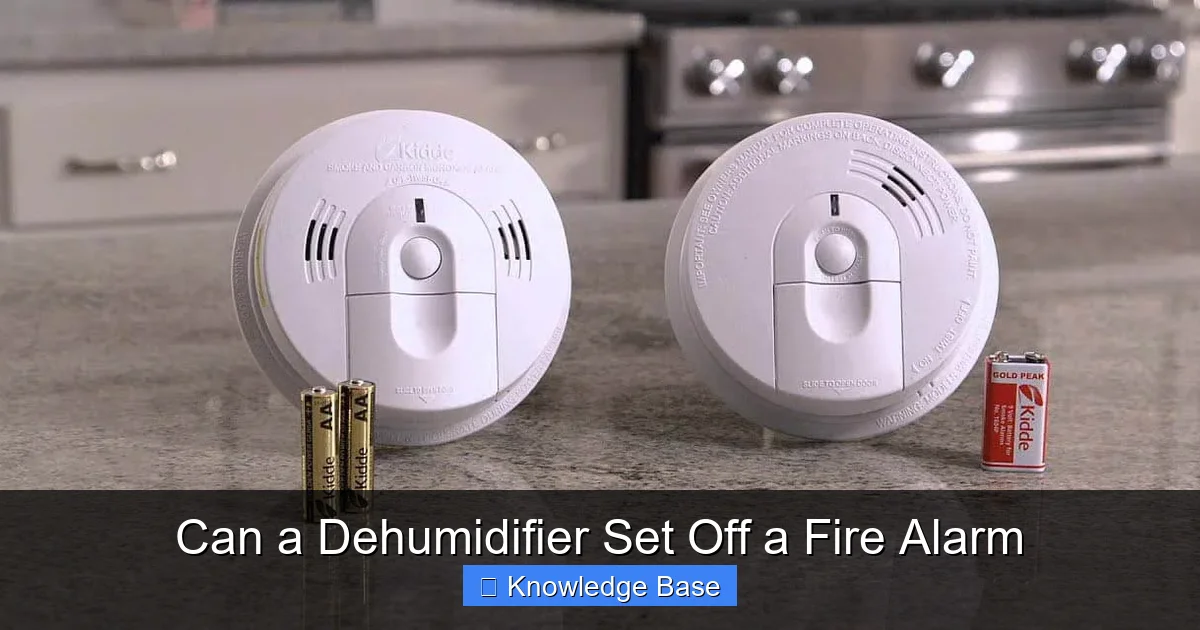 Can a Dehumidifier Set Off a Fire Alarm