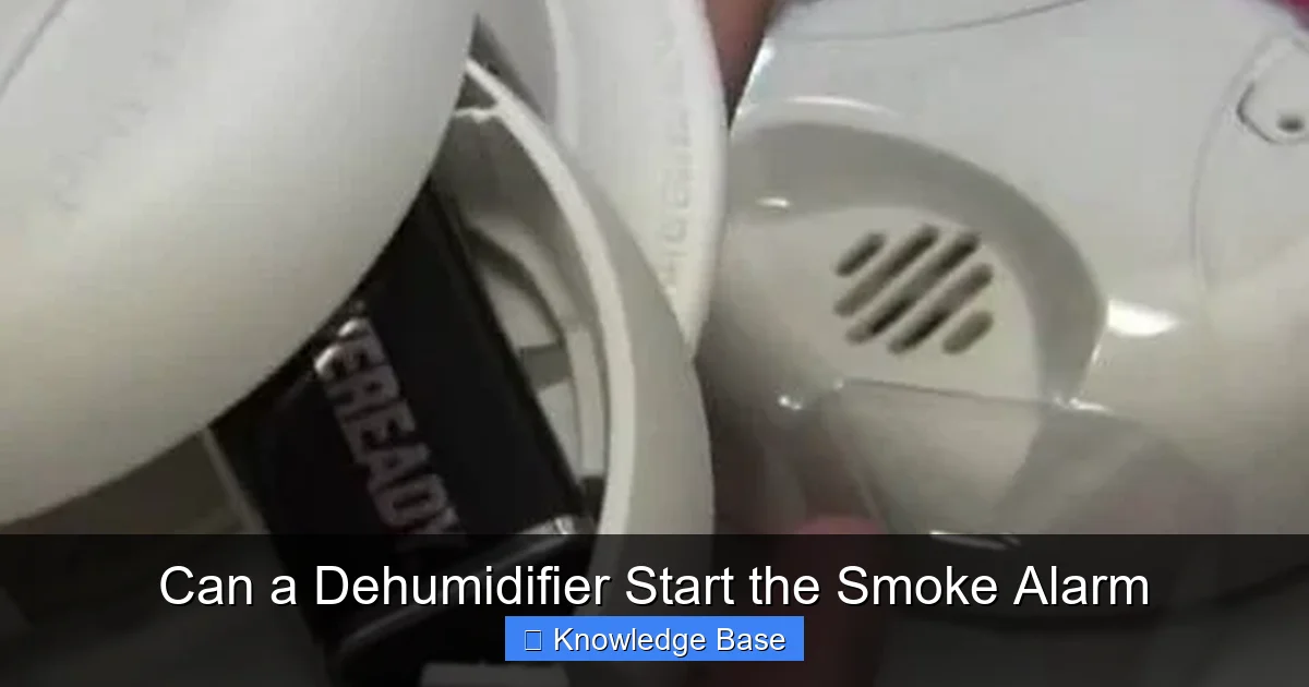 Can a Dehumidifier Start the Smoke Alarm