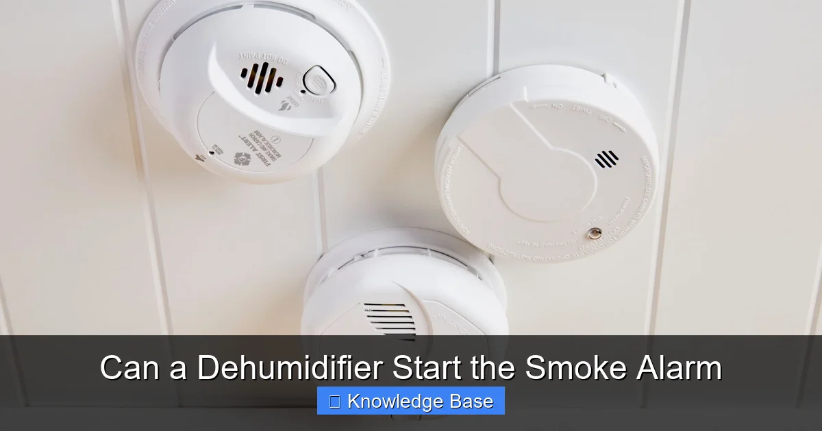 Can a Dehumidifier Start the Smoke Alarm