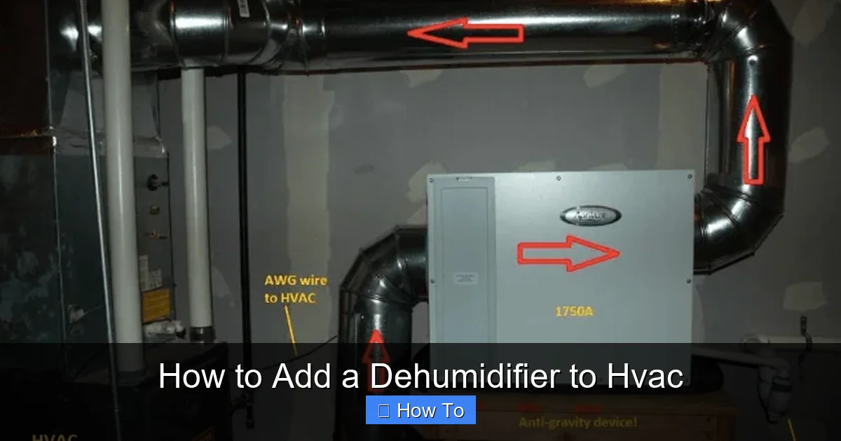 How to Add a Dehumidifier to Hvac
