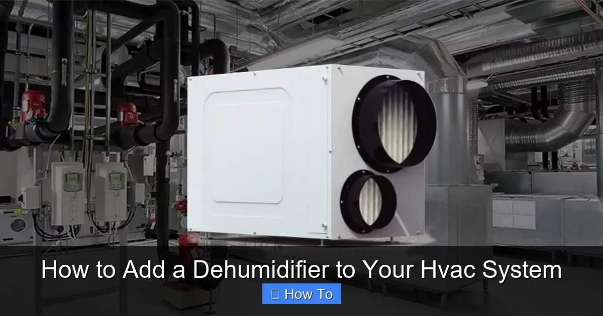 How to Add a Dehumidifier to Your Hvac System