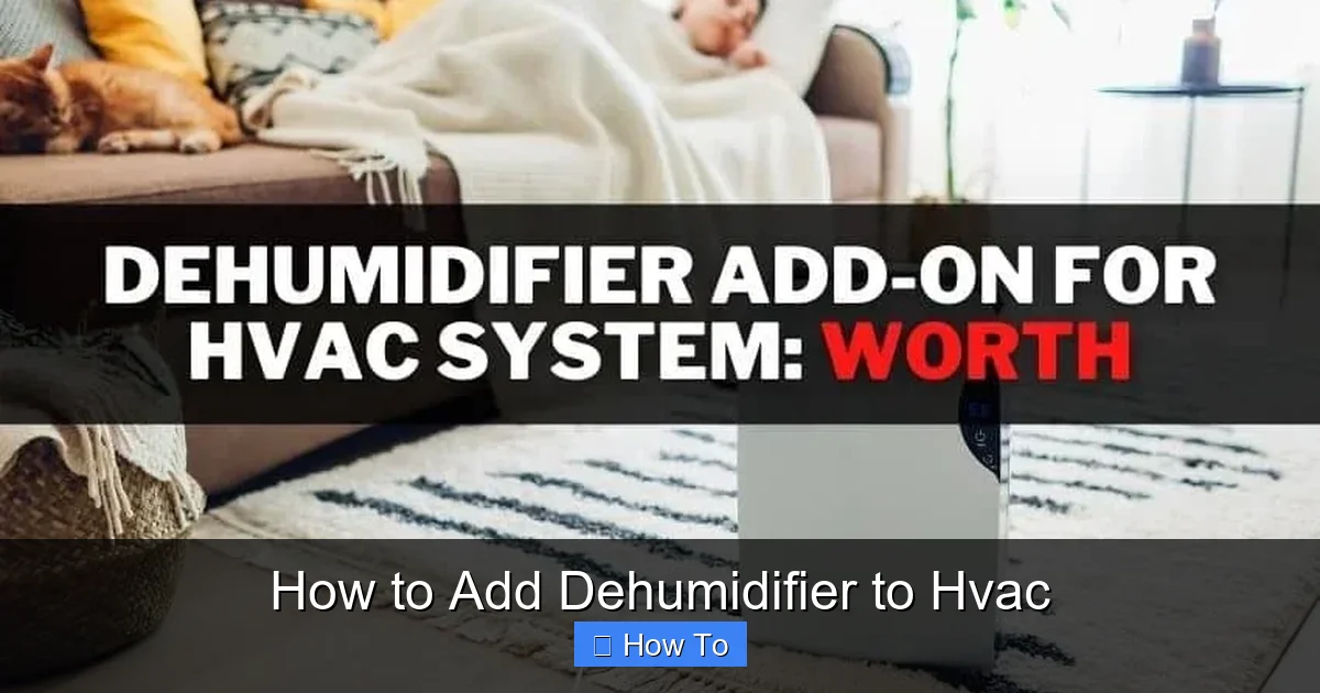 How to Add Dehumidifier to Hvac