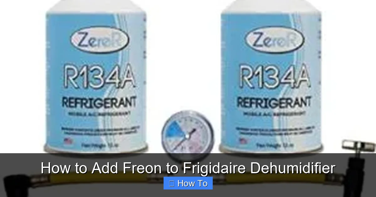 How to Add Freon to Frigidaire Dehumidifier