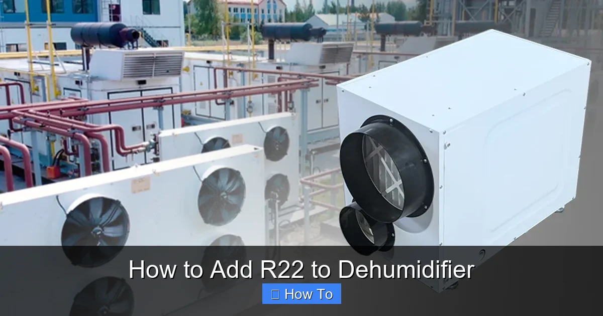 How to Add R22 to Dehumidifier