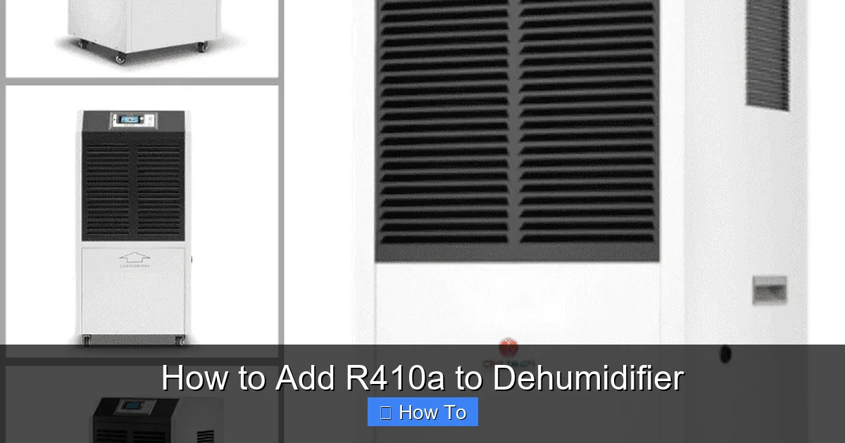 How to Add R410a to Dehumidifier