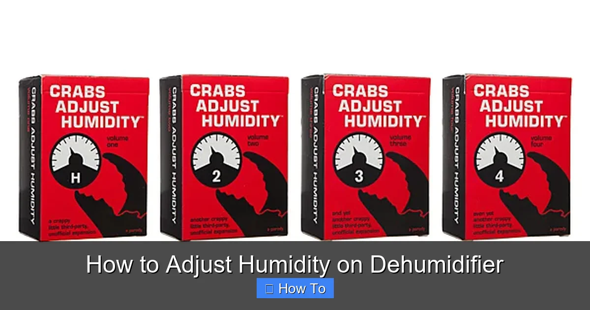 How to Adjust Humidity on Dehumidifier