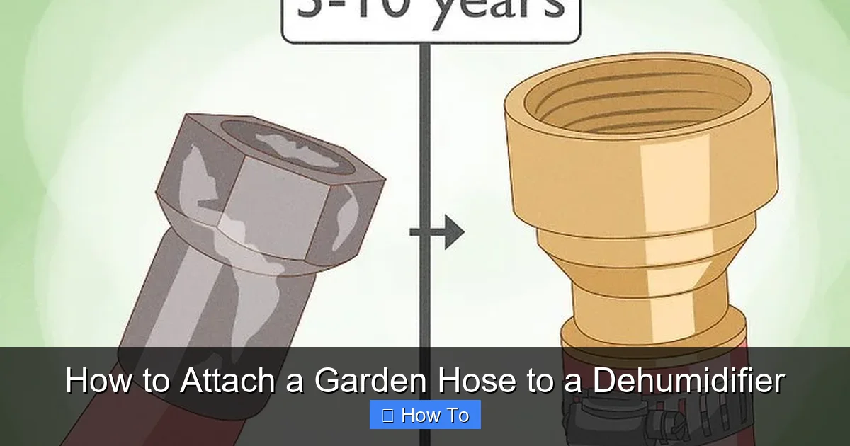 How to Attach a Garden Hose to a Dehumidifier