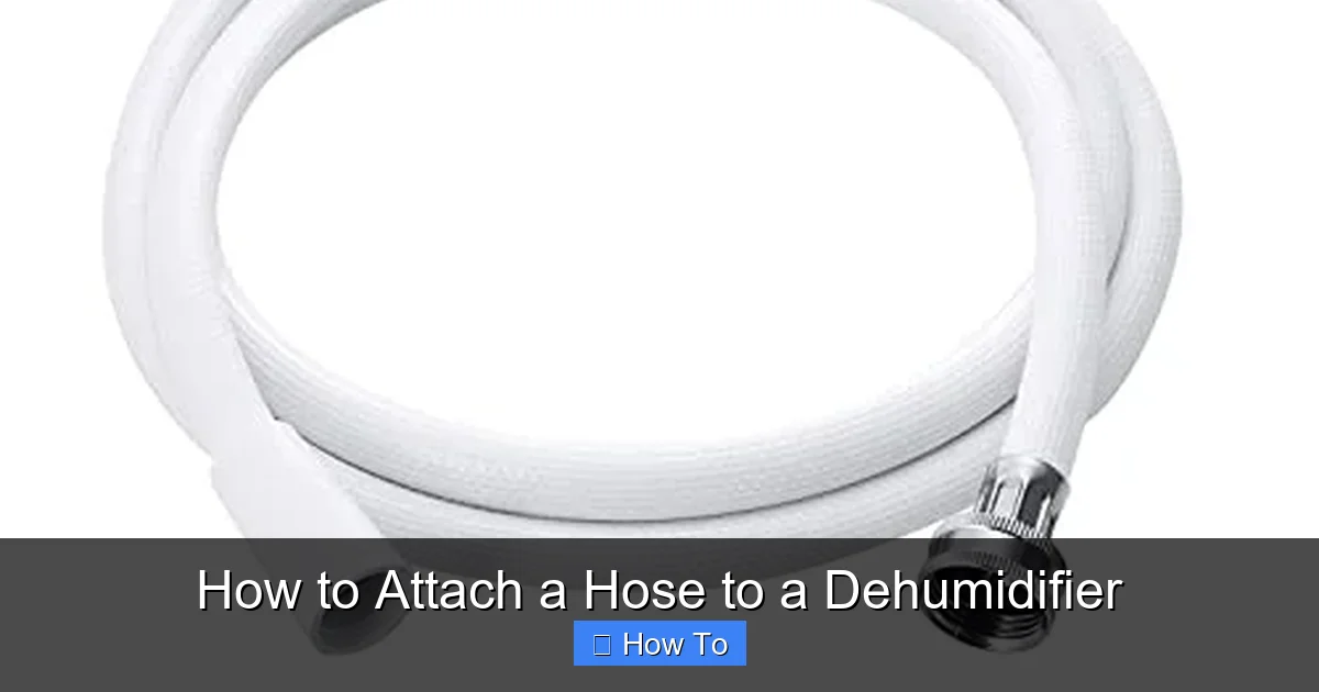 How to Attach a Hose to a Dehumidifier