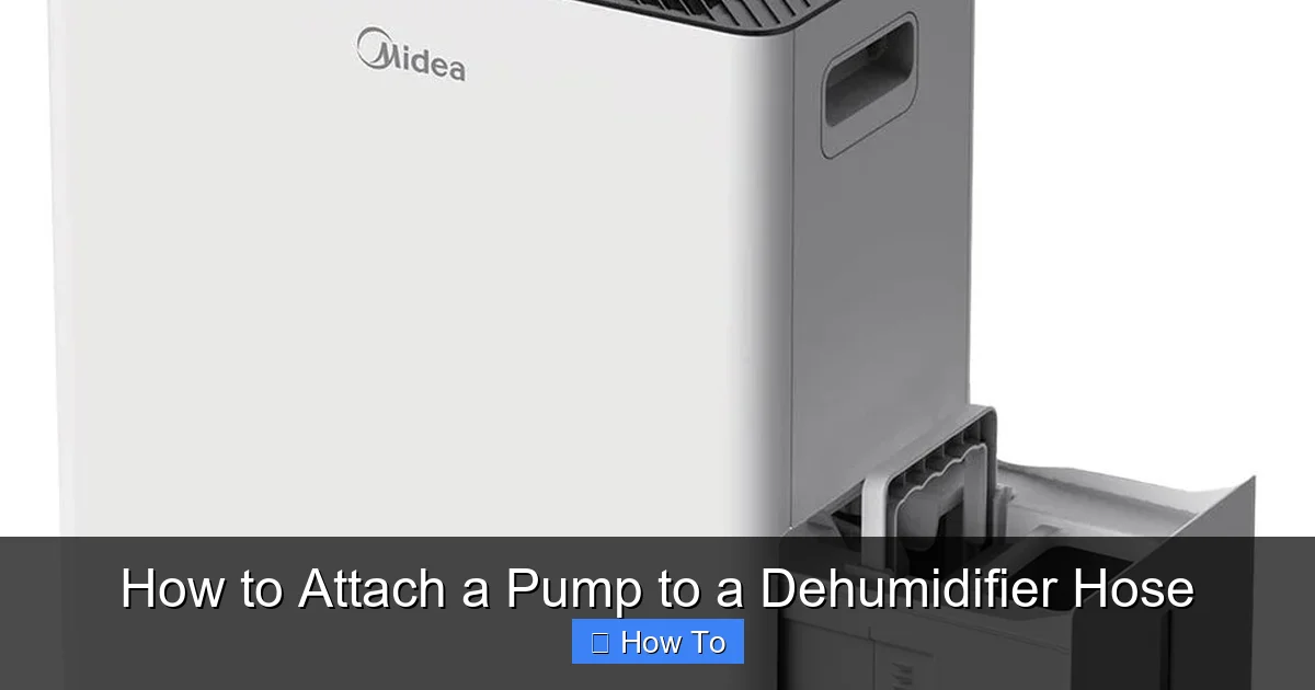How to Attach a Pump to a Dehumidifier Hose