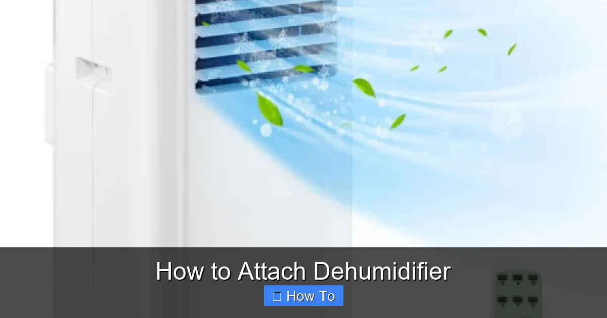 How to Attach Dehumidifier