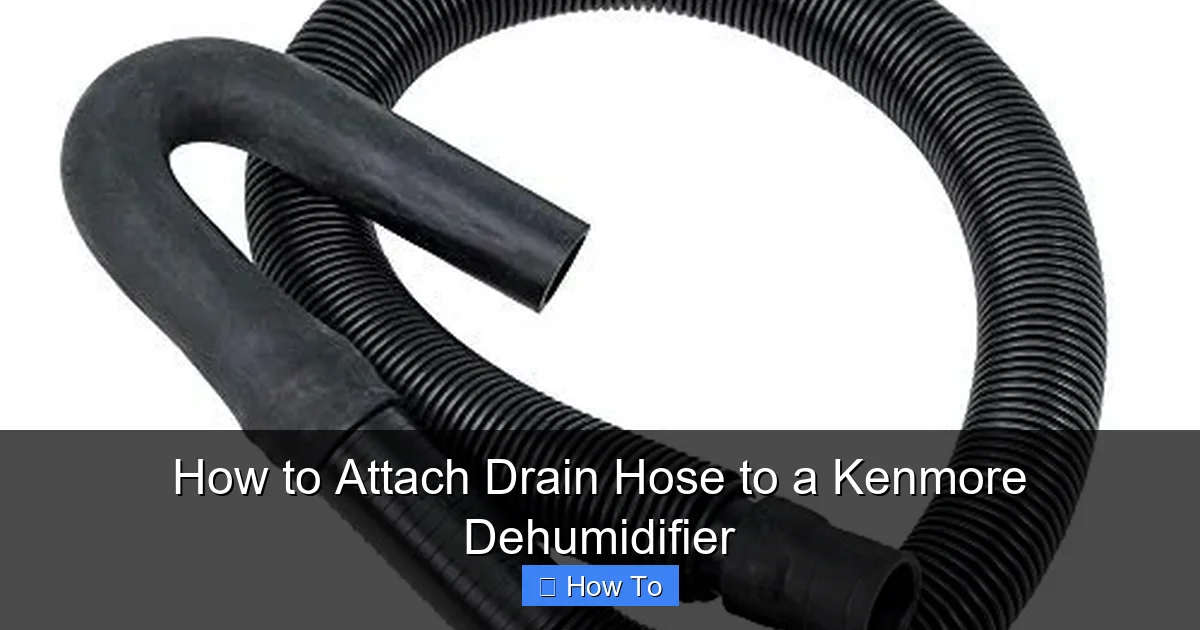 How to Attach Drain Hose to a Kenmore Dehumidifier