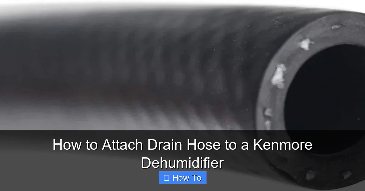 How to Attach Drain Hose to a Kenmore Dehumidifier