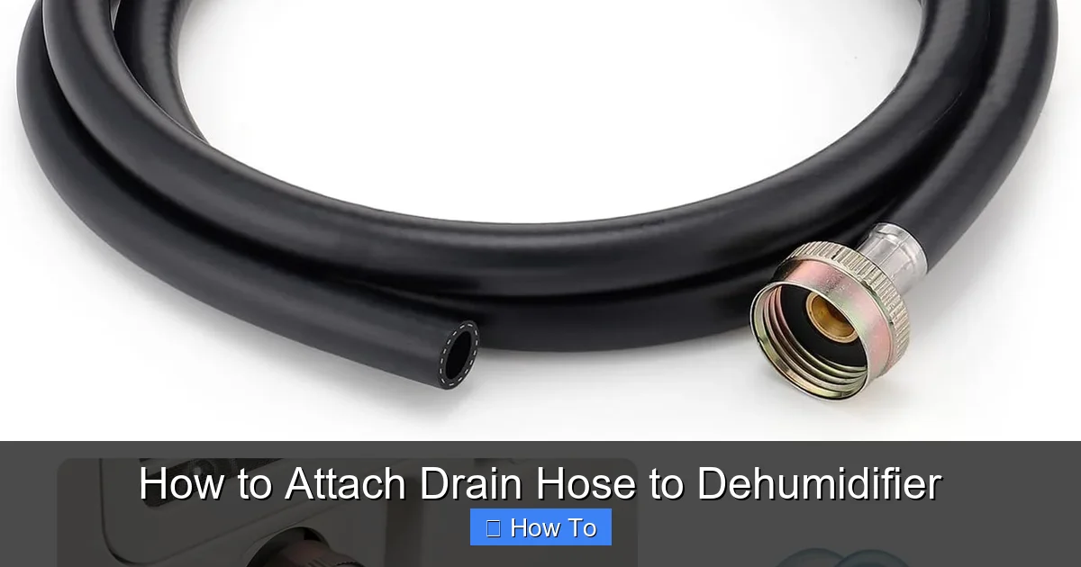 How to Attach Drain Hose to Dehumidifier