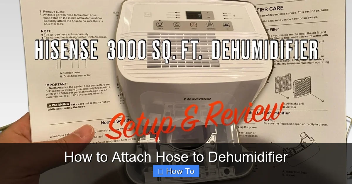 How to Attach Hose to Dehumidifier