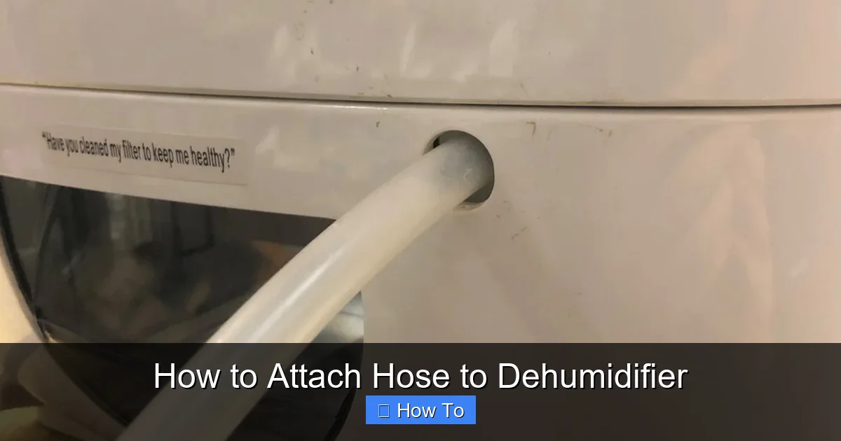 How to Attach Hose to Dehumidifier