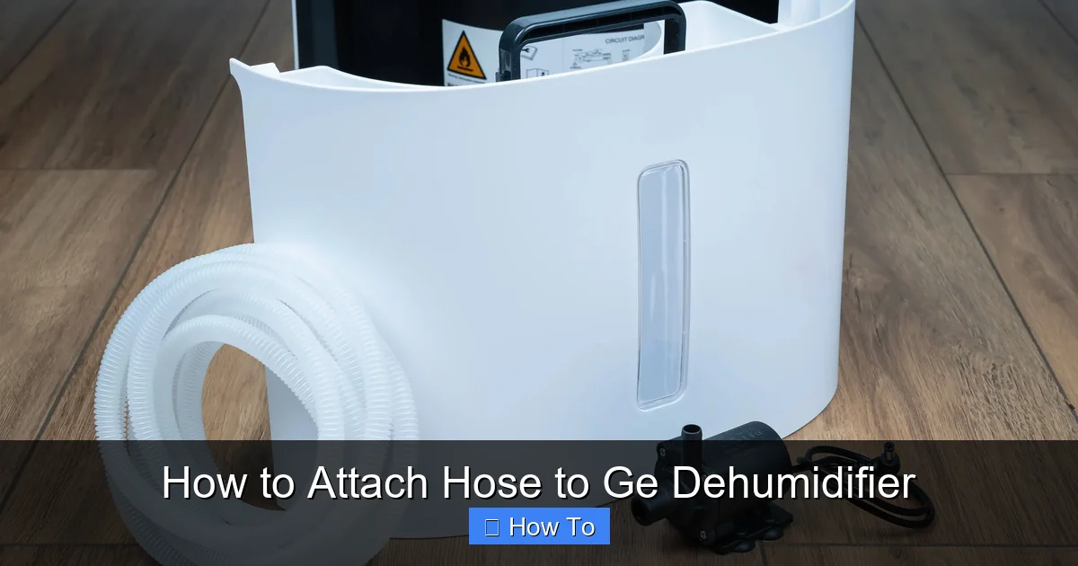 How to Attach Hose to Ge Dehumidifier