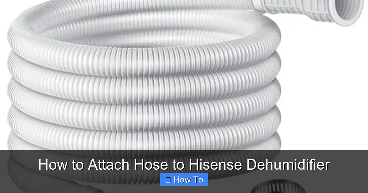 How to Attach Hose to Hisense Dehumidifier