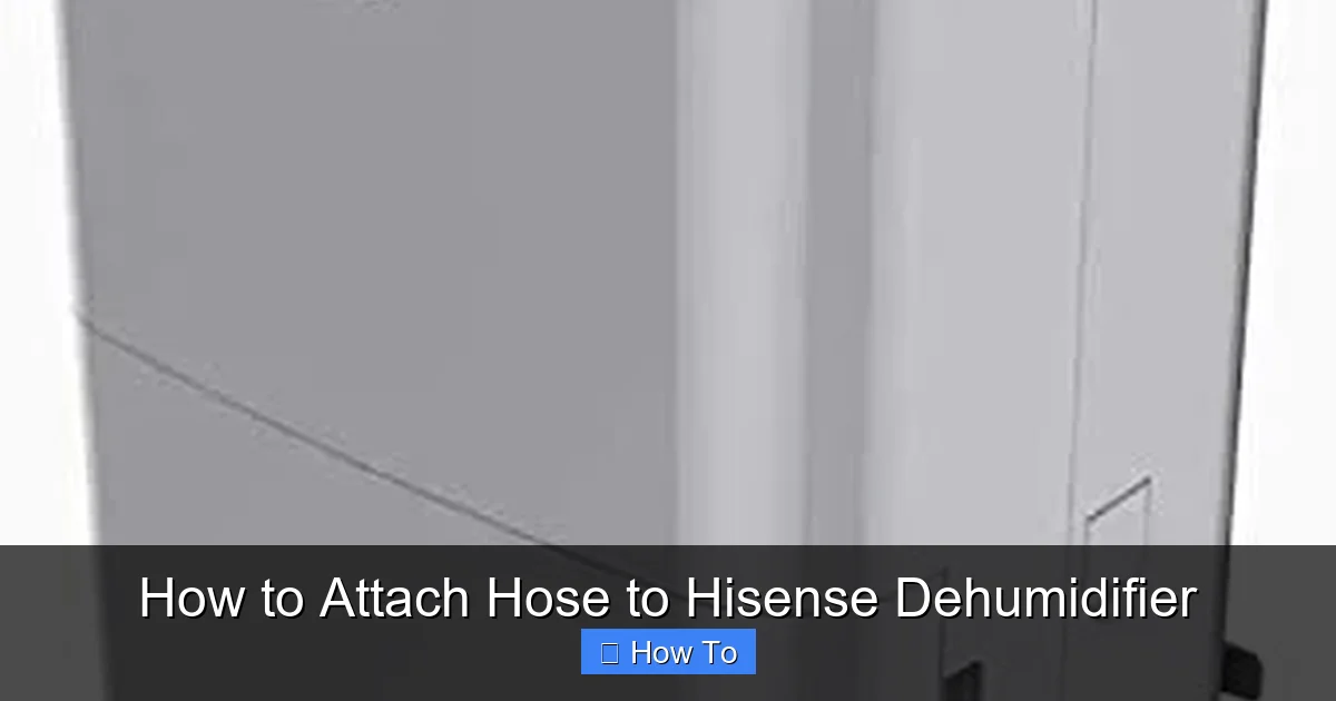 How to Attach Hose to Hisense Dehumidifier