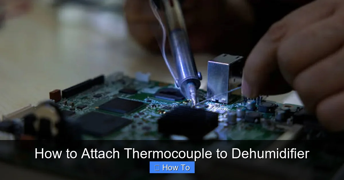 How to Attach Thermocouple to Dehumidifier