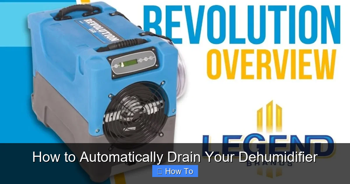 How to Automatically Drain Your Dehumidifier