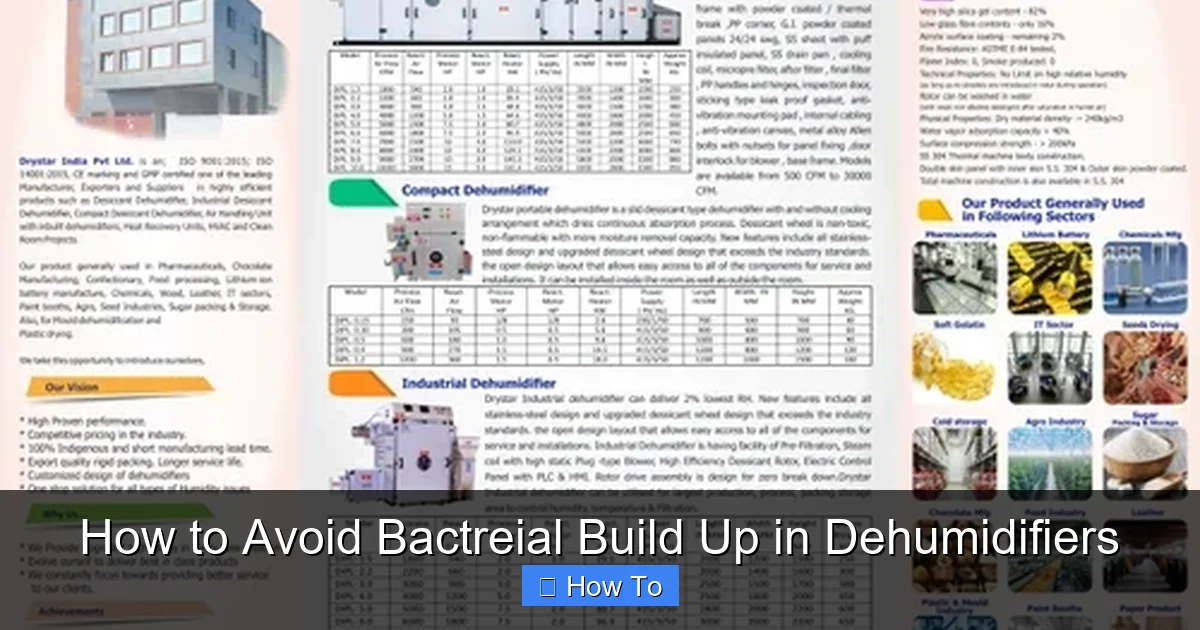 How to Avoid Bactreial Build Up in Dehumidifiers