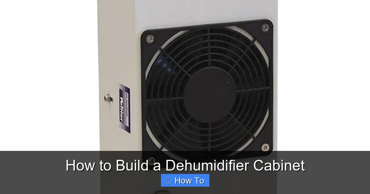 How to Build a Dehumidifier Cabinet