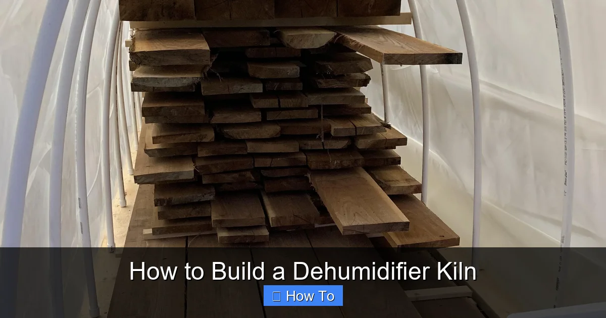 How to Build a Dehumidifier Kiln