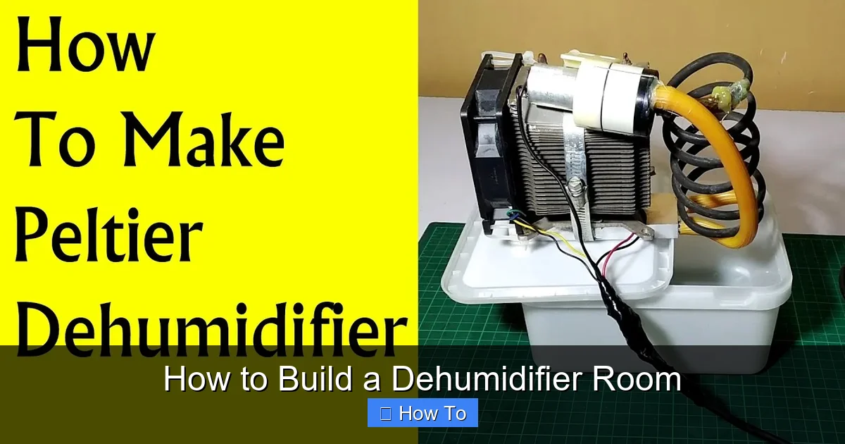 How to Build a Dehumidifier Room