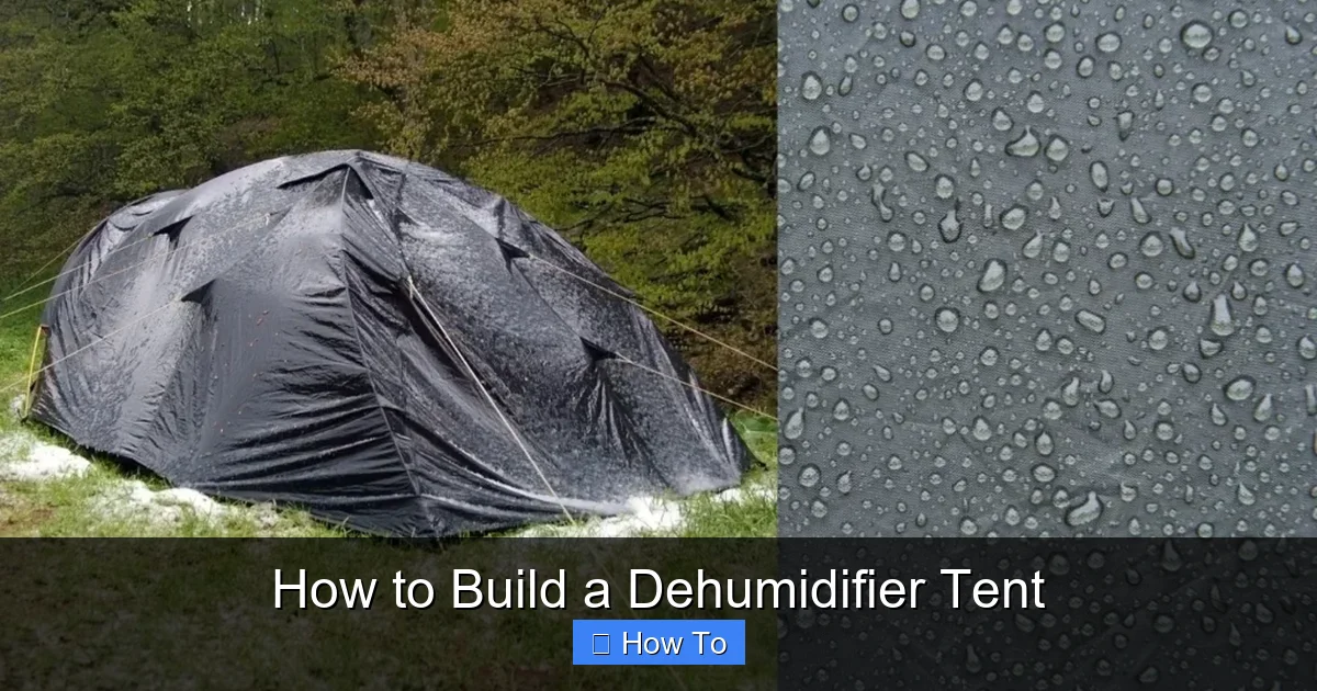 How to Build a Dehumidifier Tent