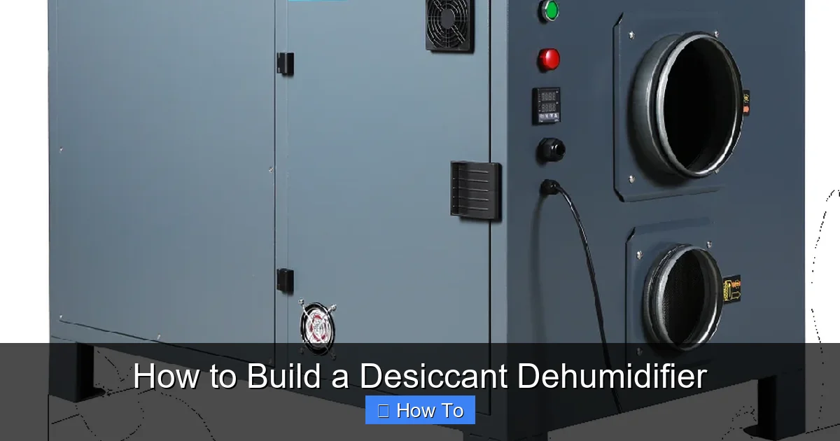 How to Build a Desiccant Dehumidifier