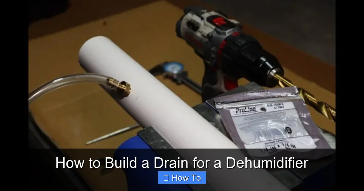 How to Build a Drain for a Dehumidifier