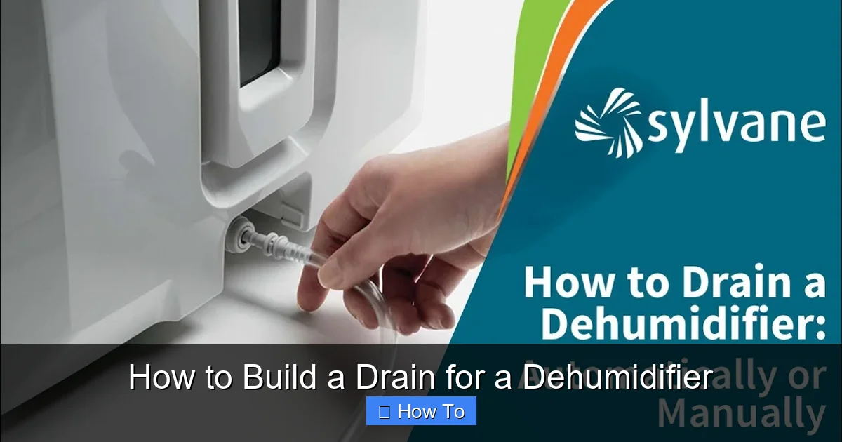 How to Build a Drain for a Dehumidifier