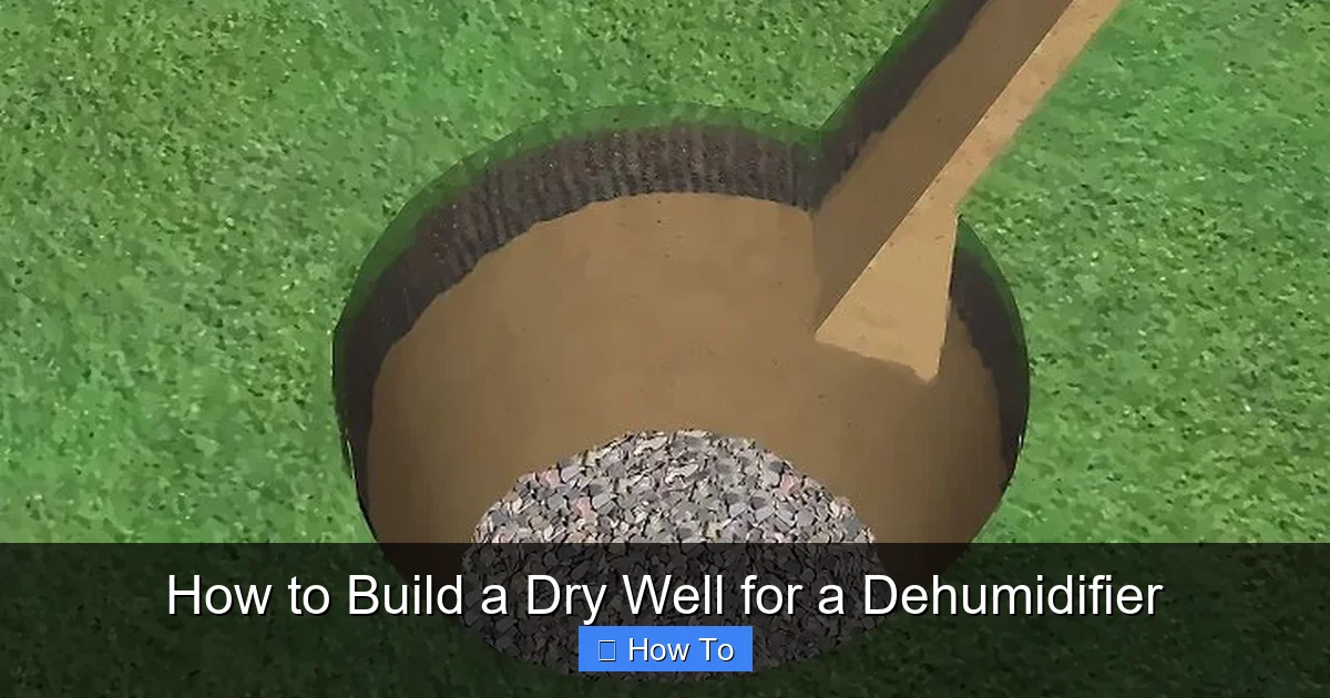 How to Build a Dry Well for a Dehumidifier