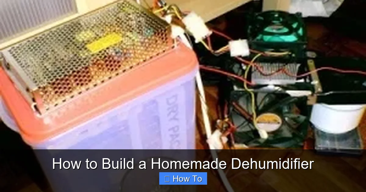 How to Build a Homemade Dehumidifier