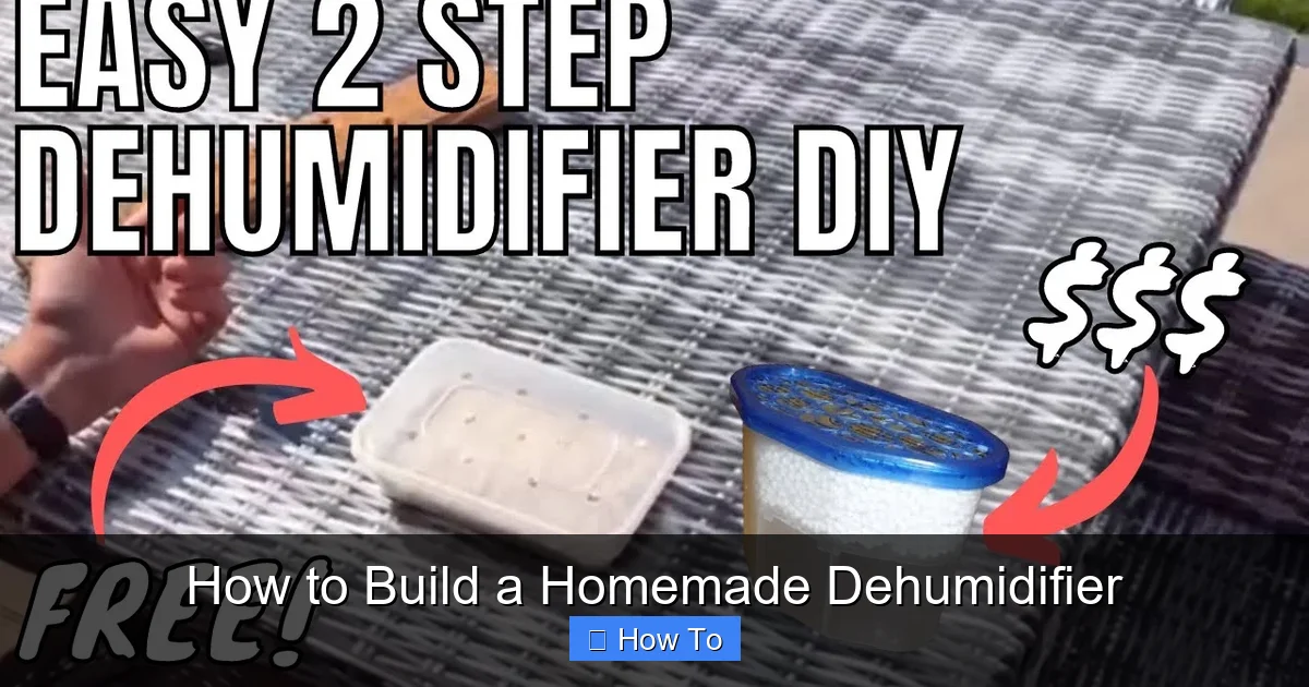 How to Build a Homemade Dehumidifier