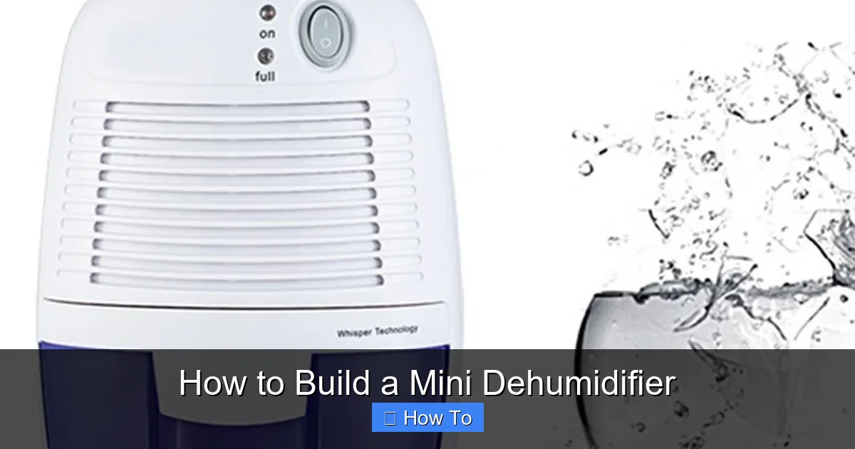 How to Build a Mini Dehumidifier
